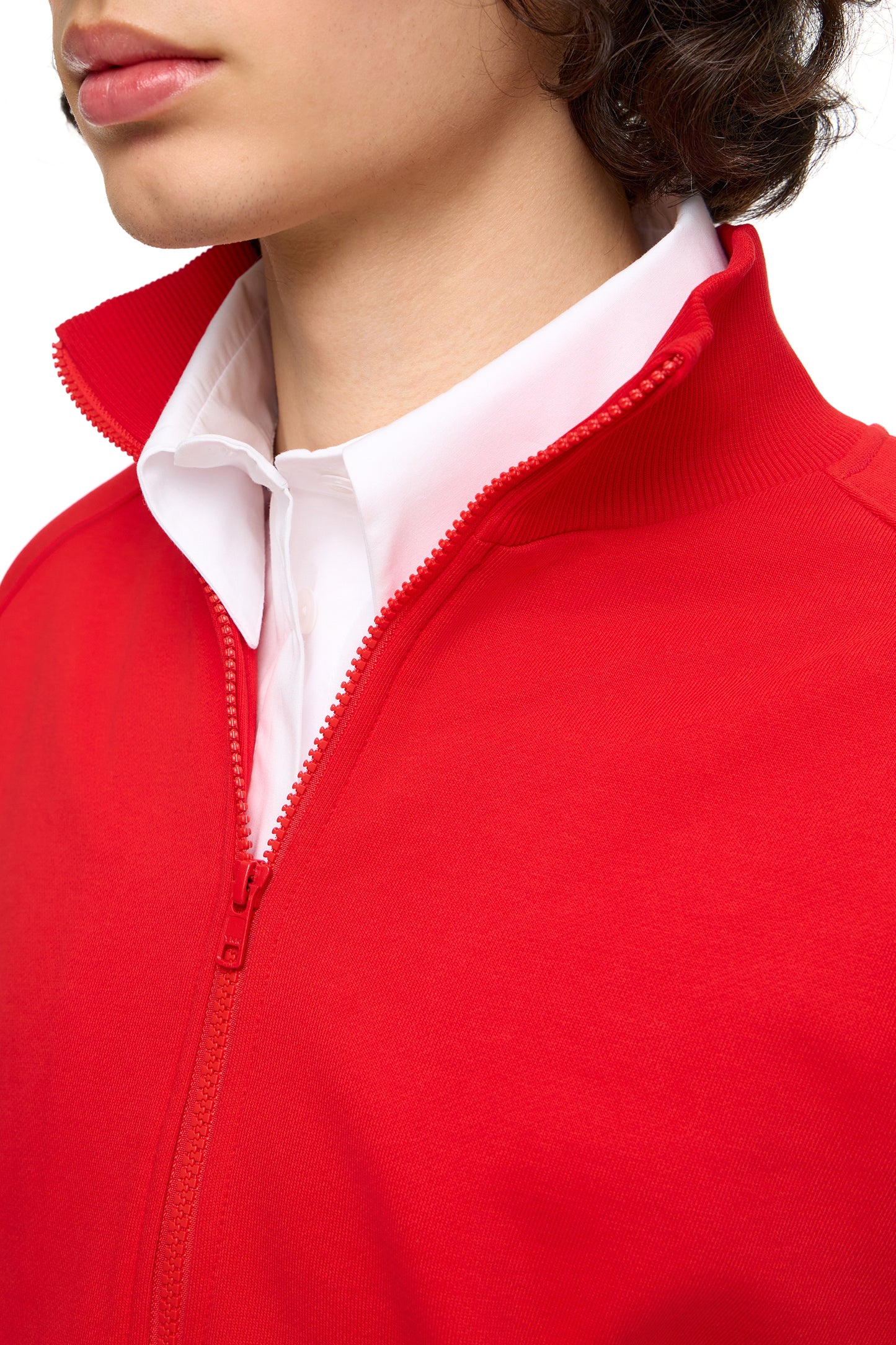 Zip Hoodie with Collar