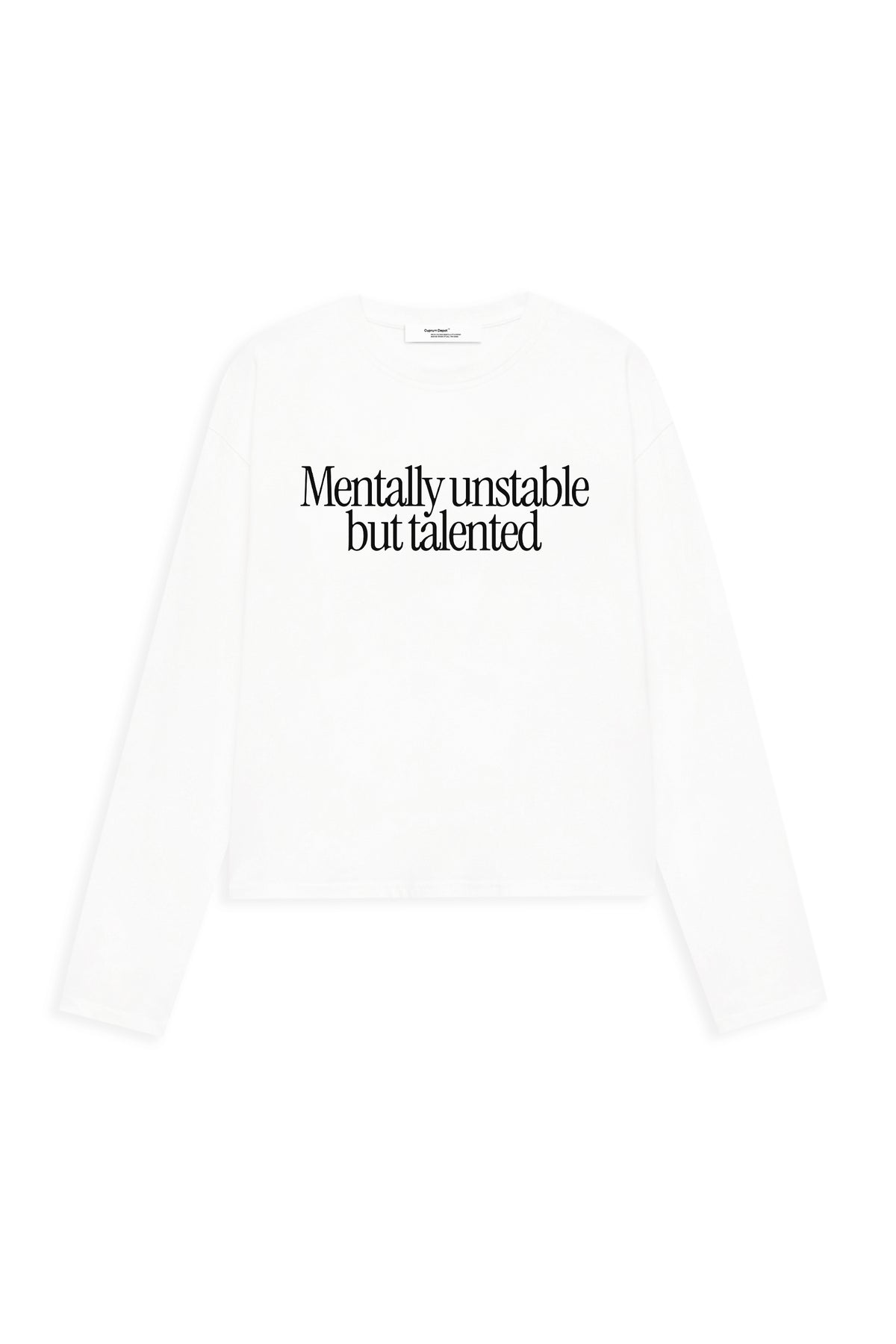 Лонгслів "Mentally unstable but talented"