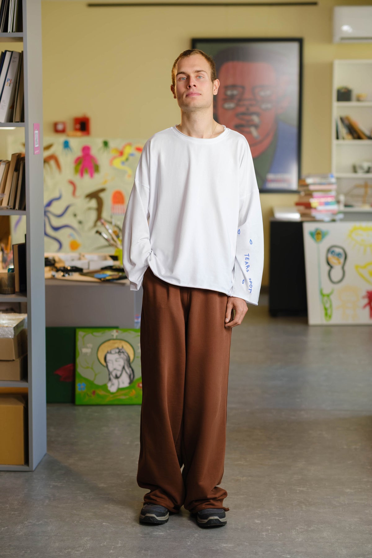 Oversize Long Sleeve  "TEARS SPOT"