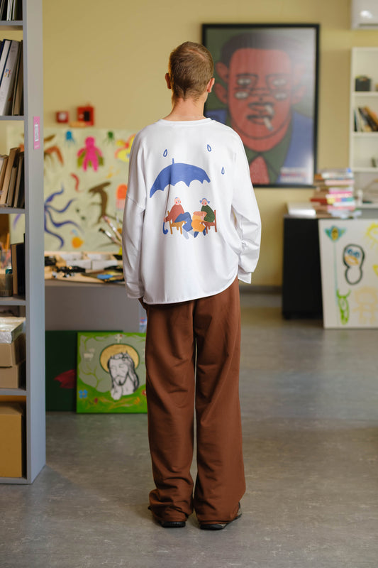 Oversize Long Sleeve  "TEARS SPOT"