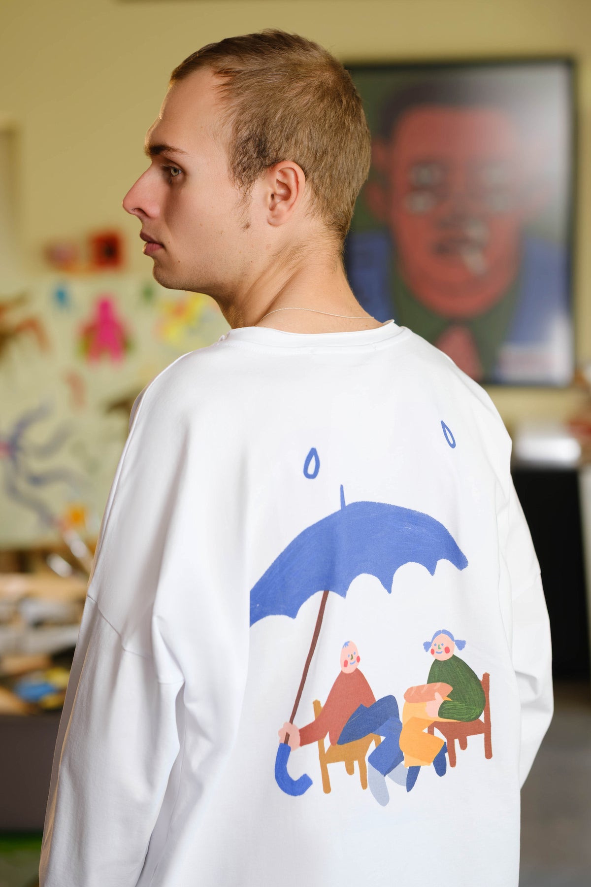 Oversize Long Sleeve  "TEARS SPOT"
