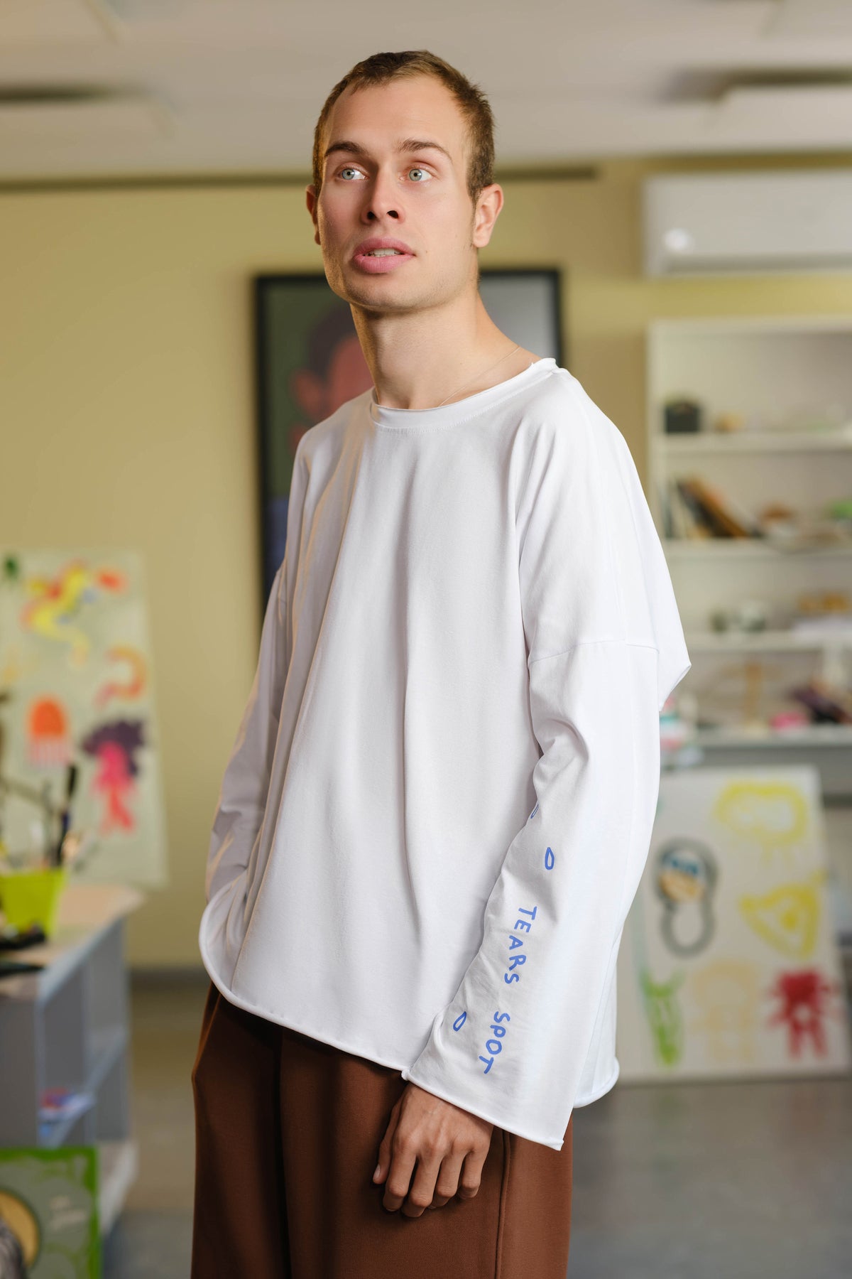 Oversize Long Sleeve  "TEARS SPOT"