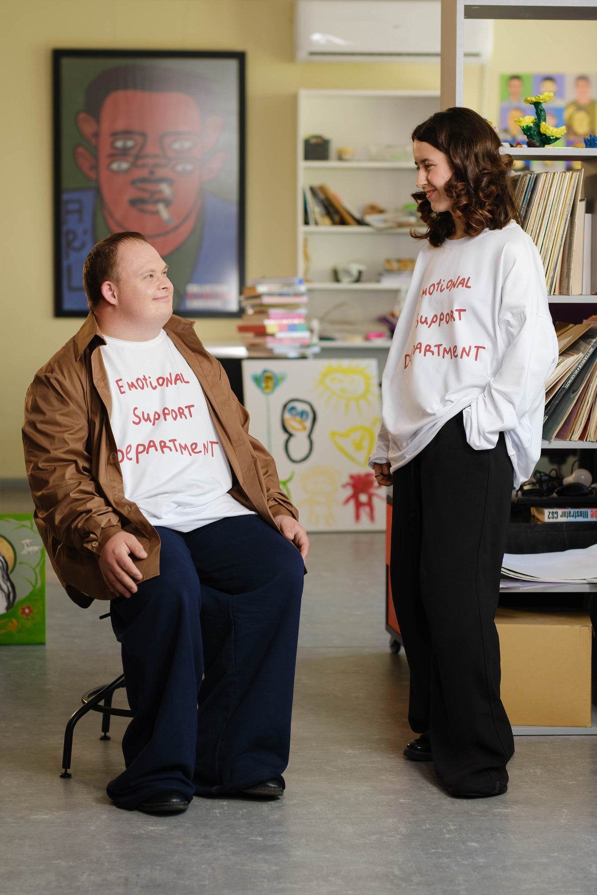Oversize Long Sleeve "EMOTIONAL SUPPORT DEPARTMENT"