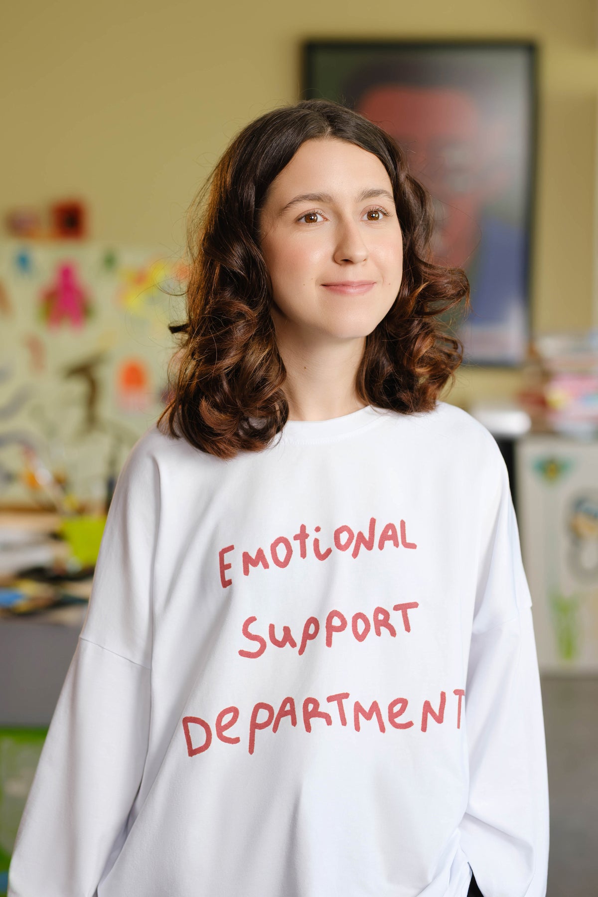 Oversize Long Sleeve "EMOTIONAL SUPPORT DEPARTMENT"