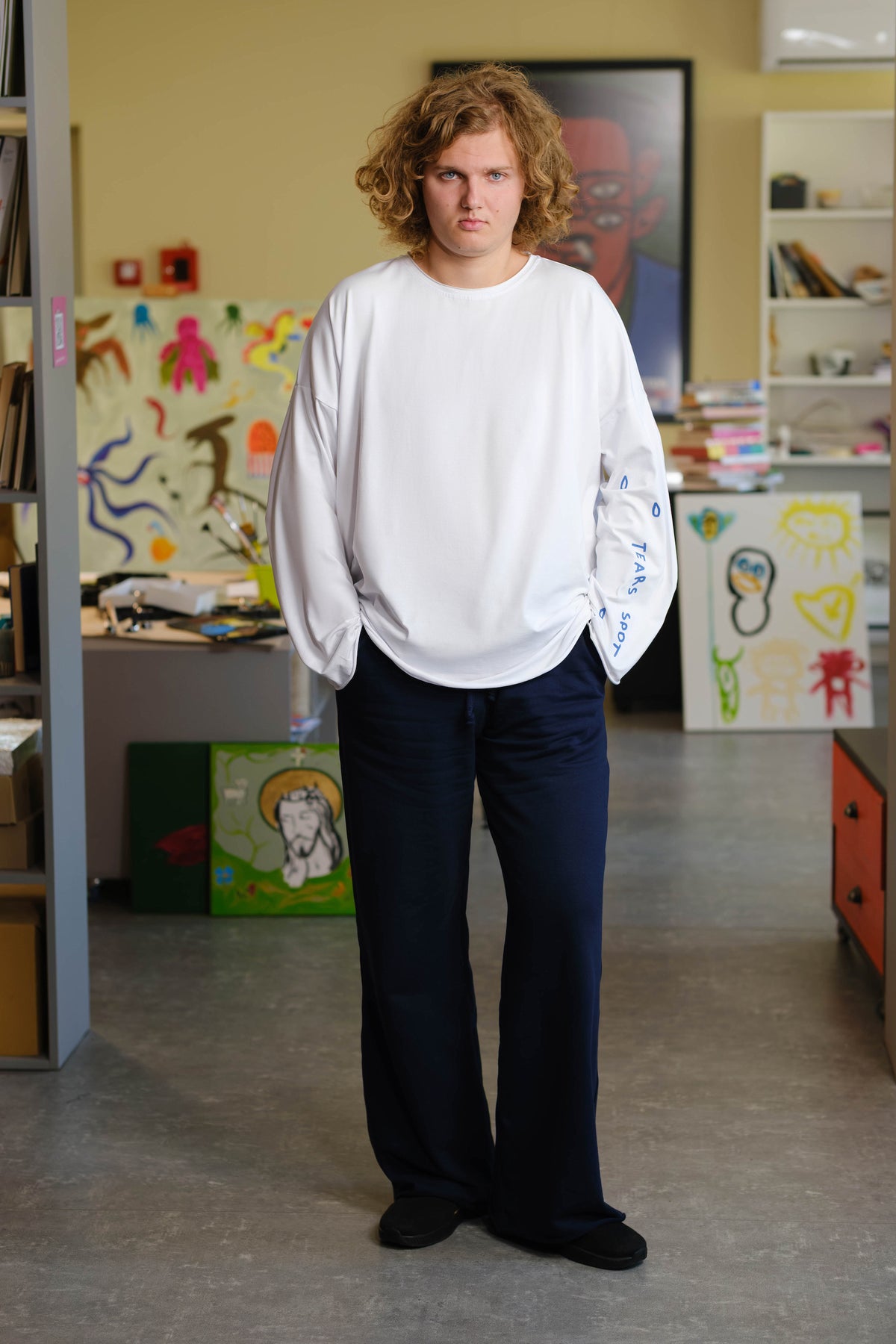Oversize Long Sleeve  "TEARS SPOT"