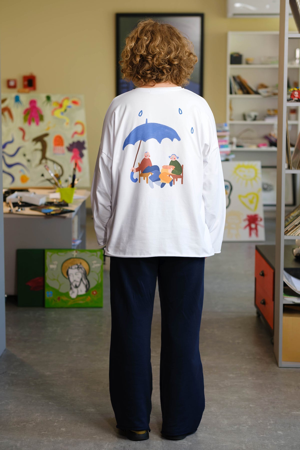 Oversize Long Sleeve  "TEARS SPOT"