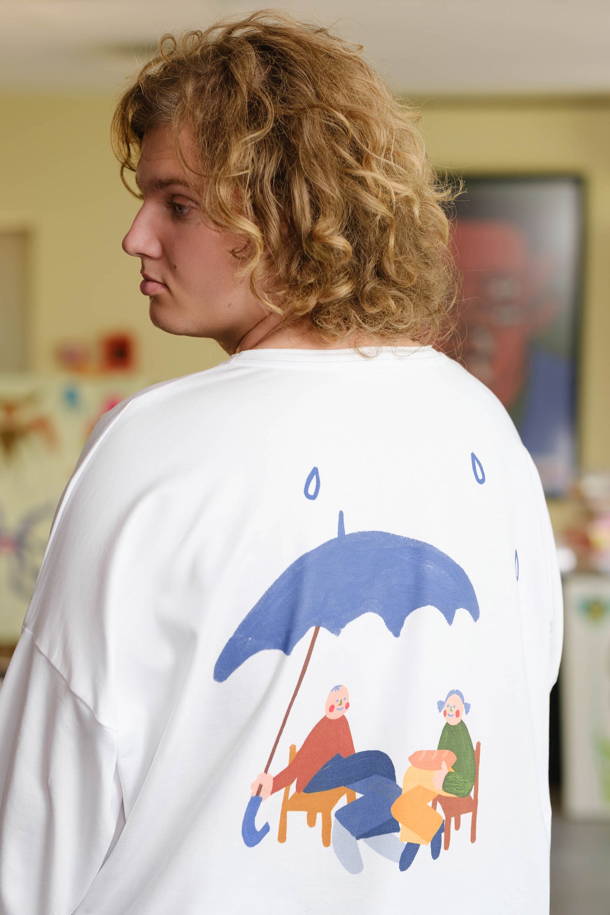 Oversize Long Sleeve  "TEARS SPOT"