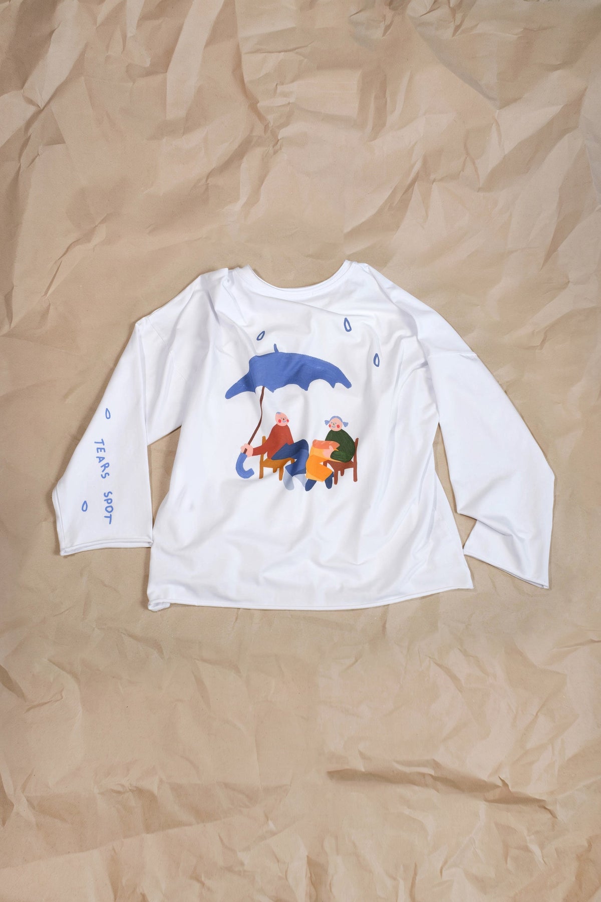 Oversize Long Sleeve  "TEARS SPOT"