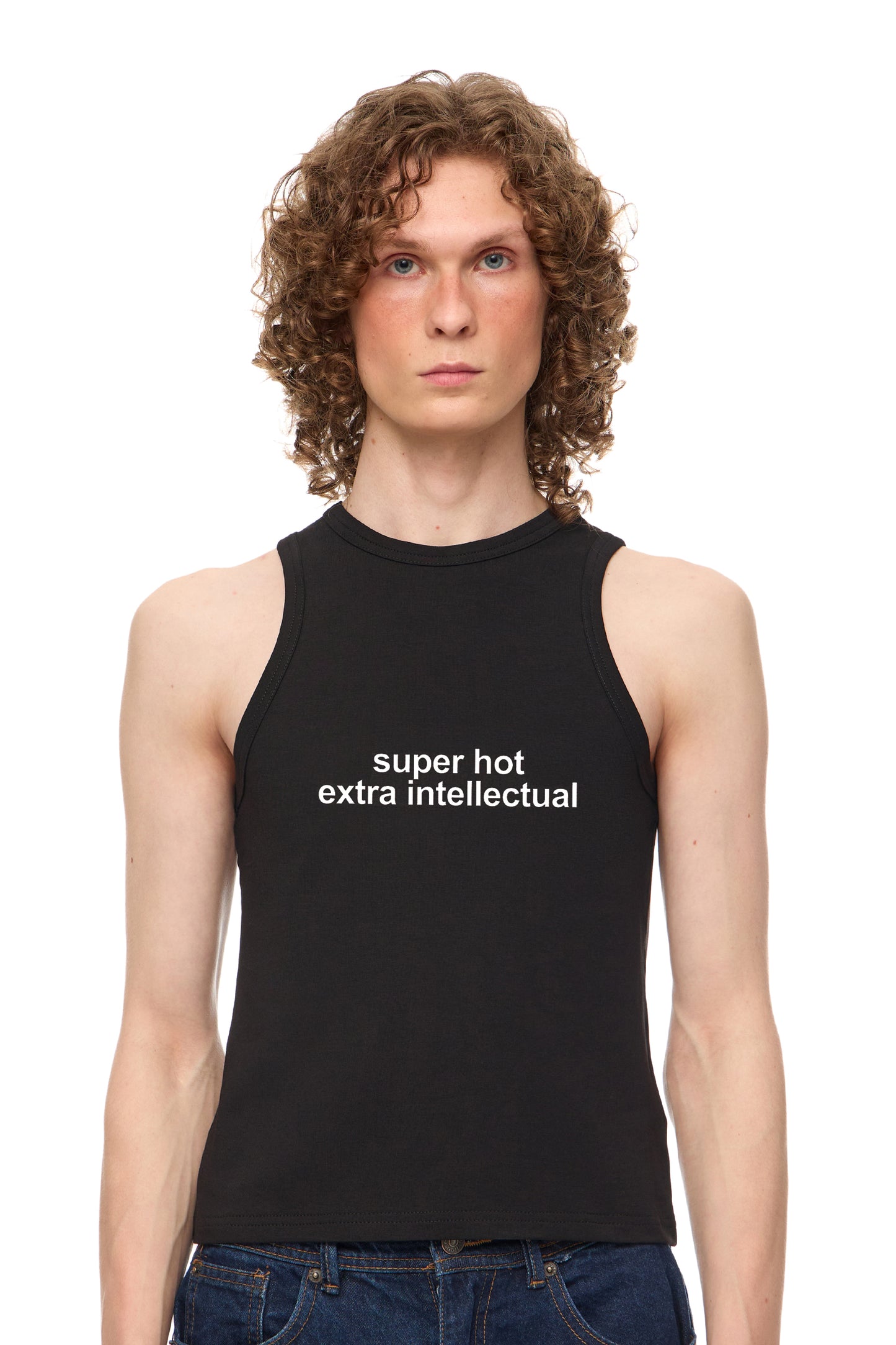 Майка "super hot extra intellectual"