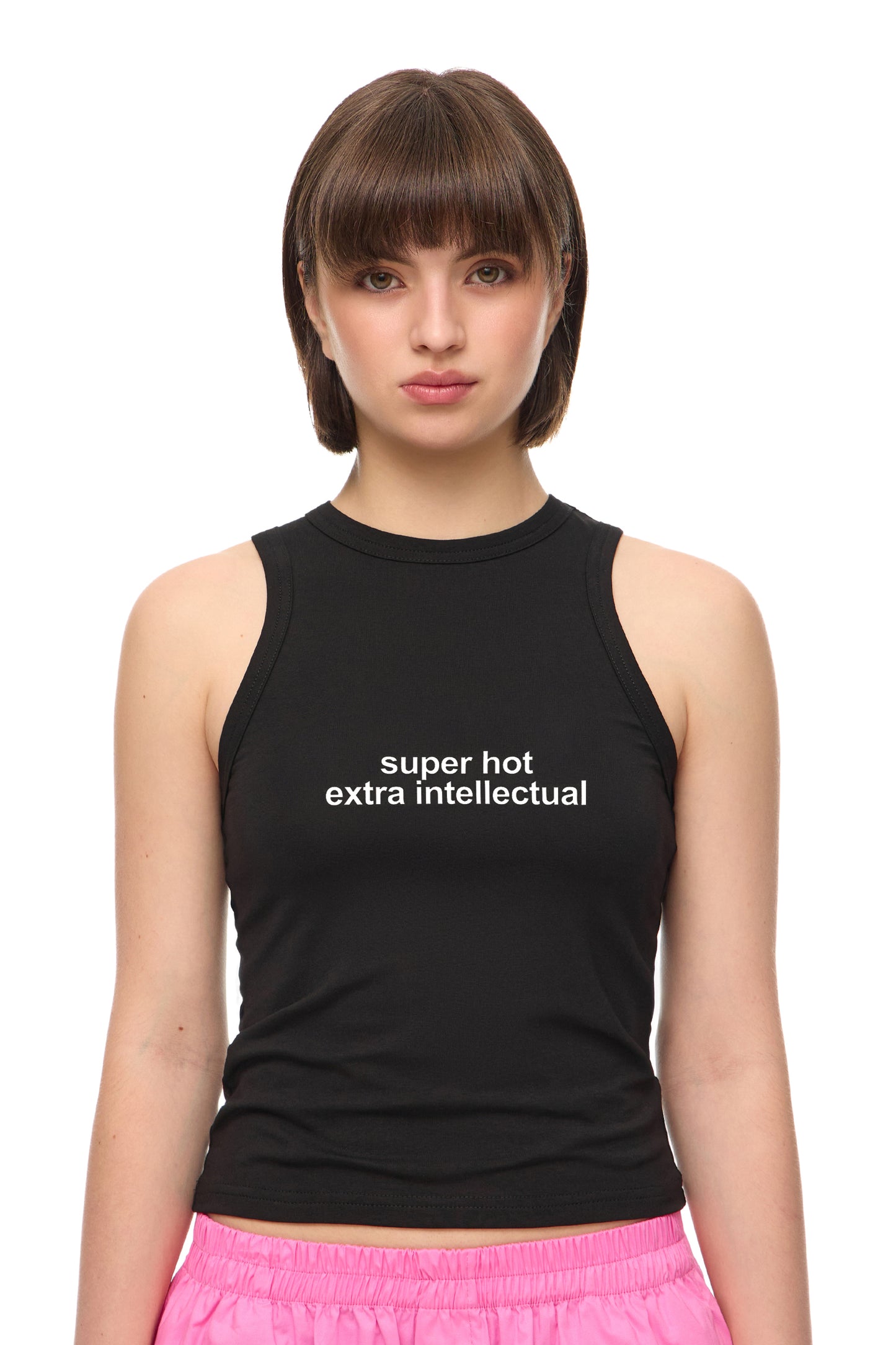 Майка "super hot extra intellectual"
