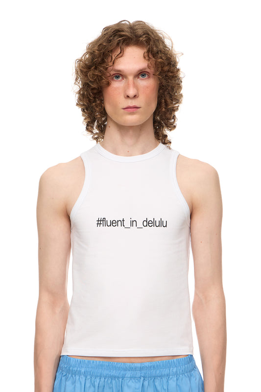 Tank Top "#fluent_in_delulu"