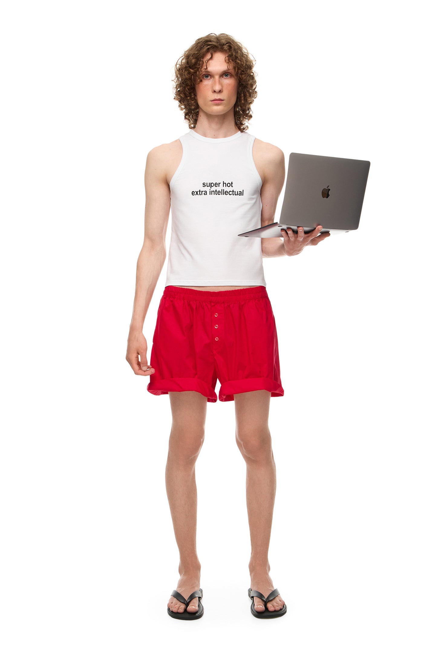 Майка "super hot extra intellectual"