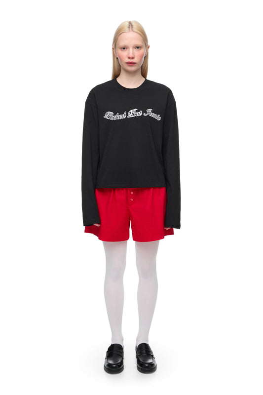 Вкорочений Лонгслів "Blocked But Iconic"