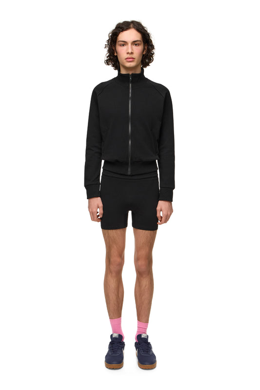 Zip Hoodie with Collar