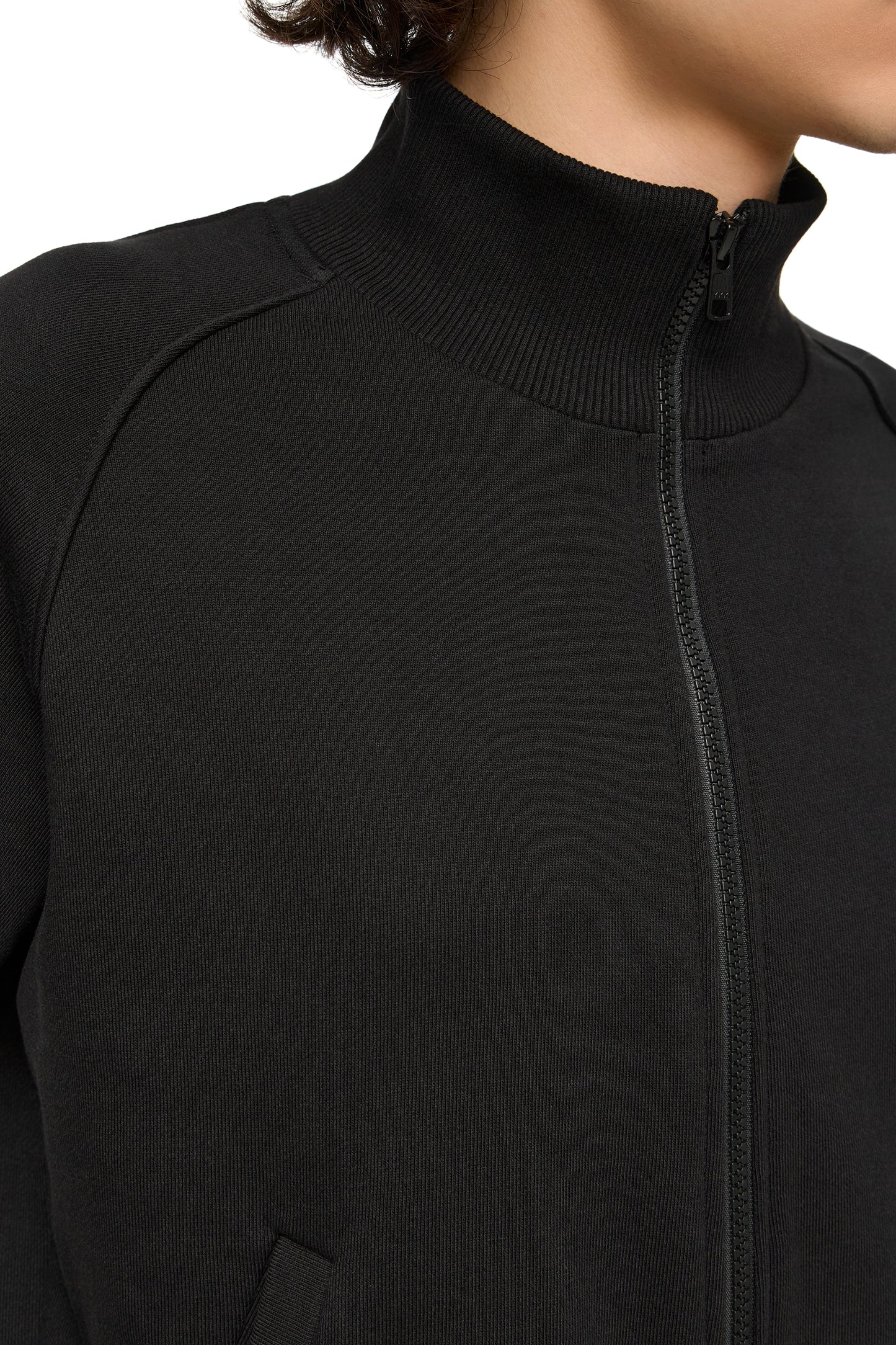Zip Hoodie with Collar