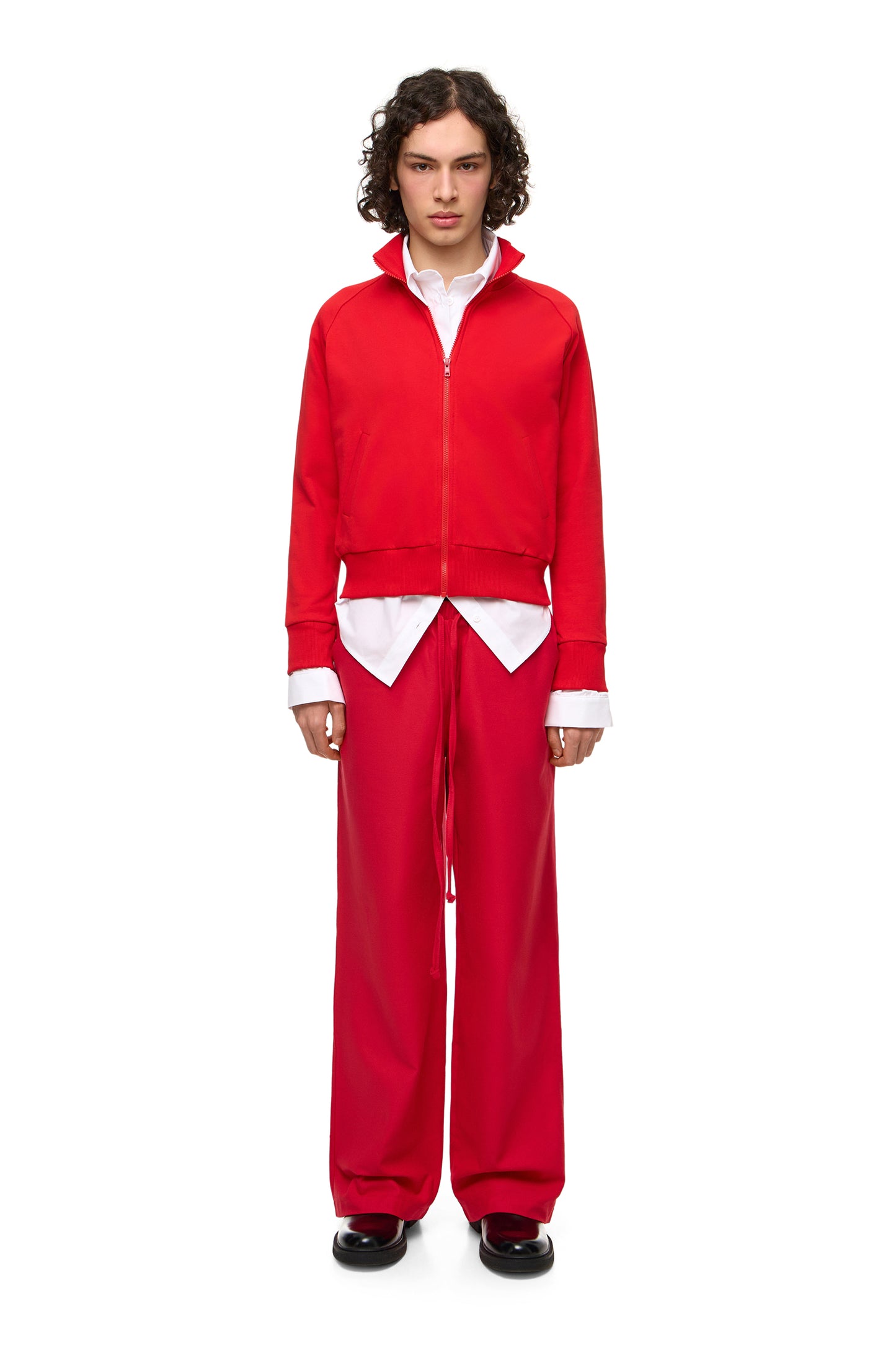 Zip Hoodie with Collar