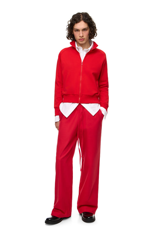 Zip Hoodie with Collar