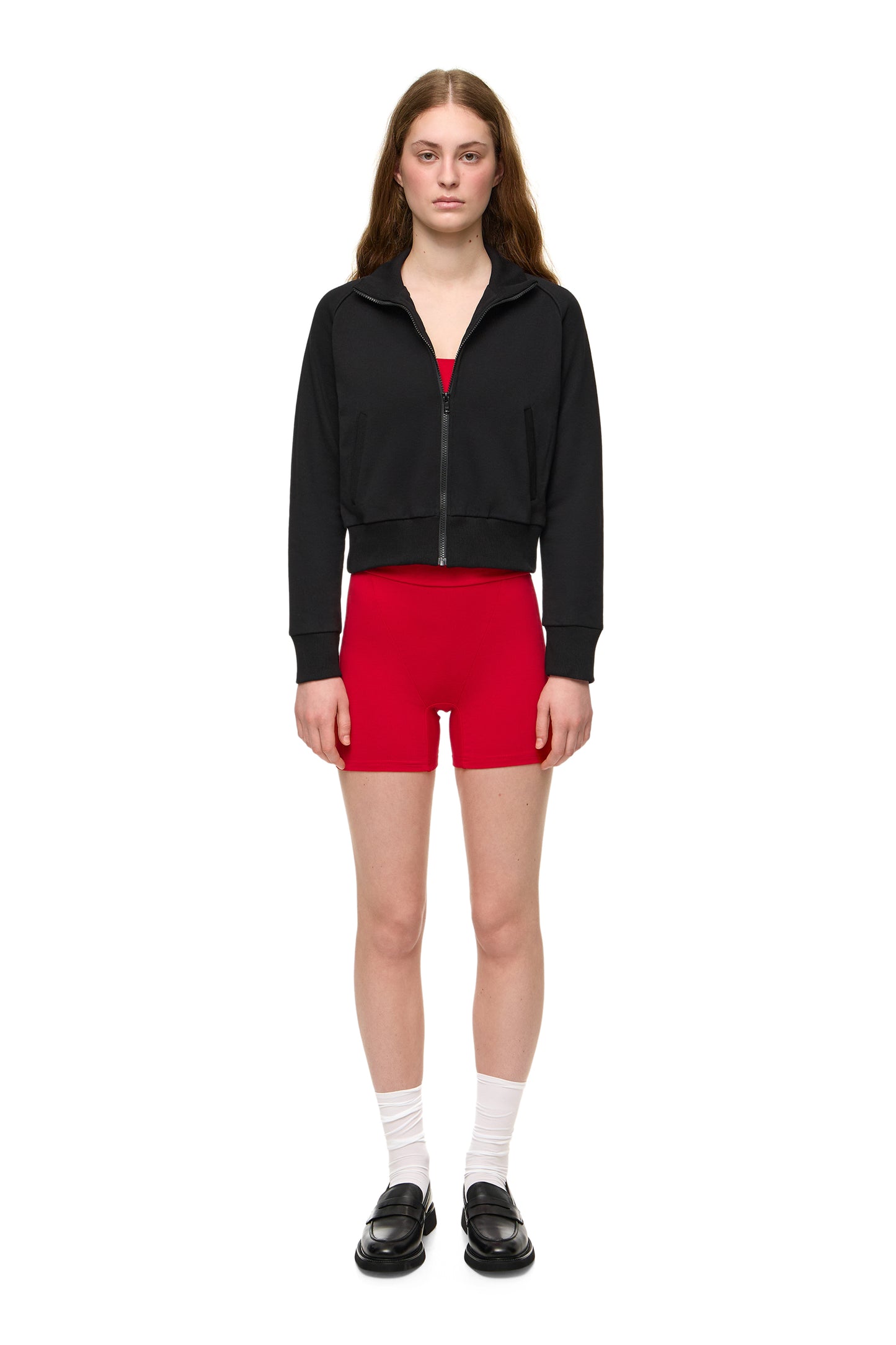Zip Hoodie with Collar