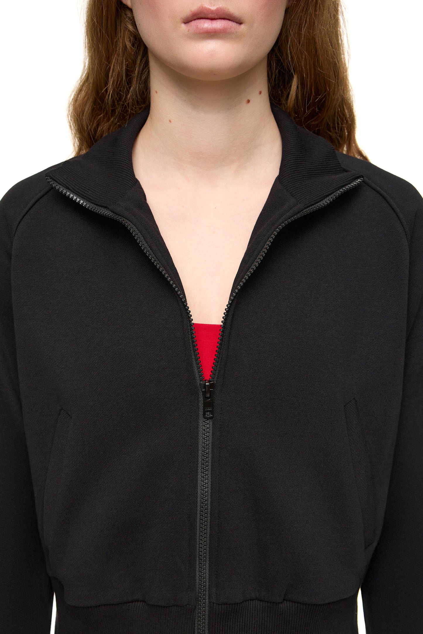 Zip Hoodie with Collar