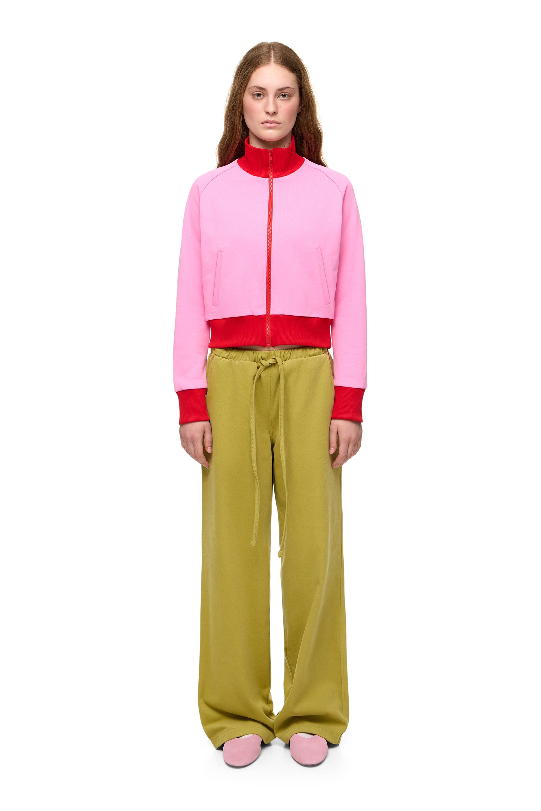 ボーダーズアットバルコニー ZIP UP HOODIE 36 さくらいろ Sakura Reversible Zip-Hoodie – Shihiko