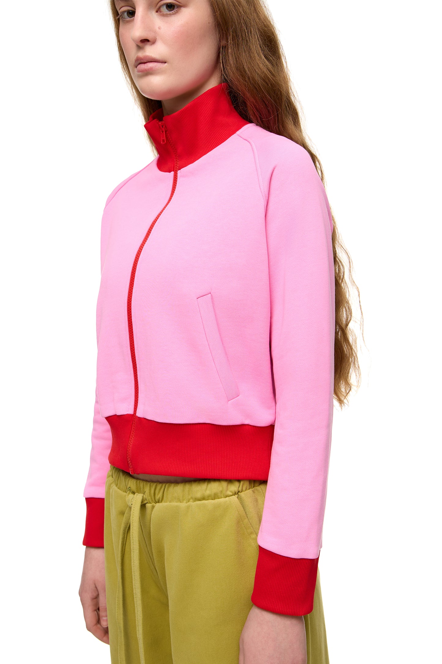 Zip Hoodie with Collar