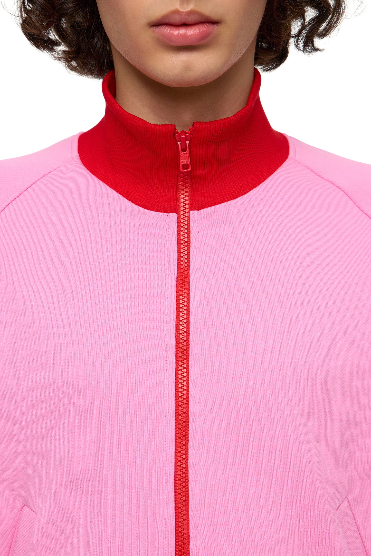 Zip Hoodie with Collar