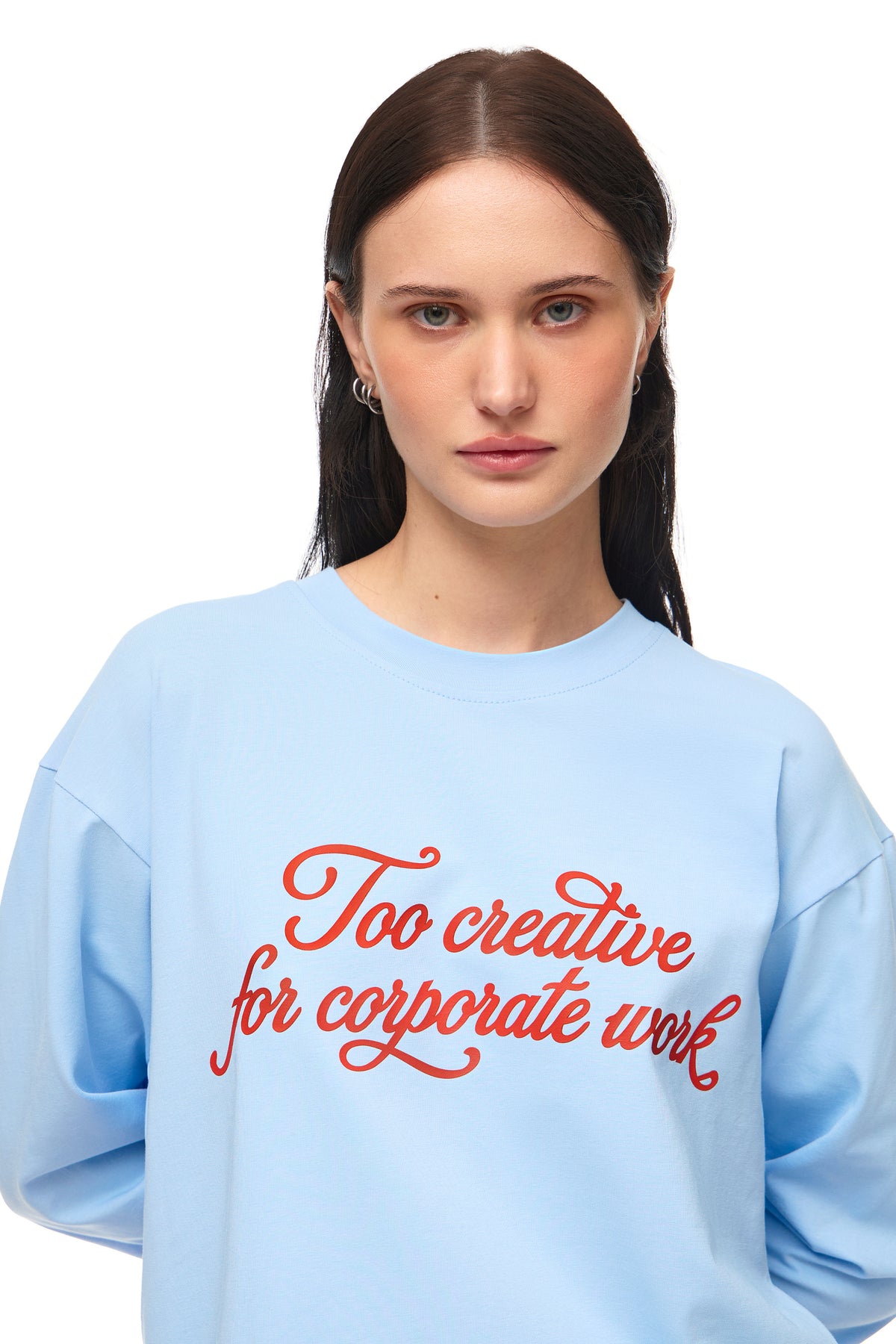 Лонгслів "Too creative for corporate work"