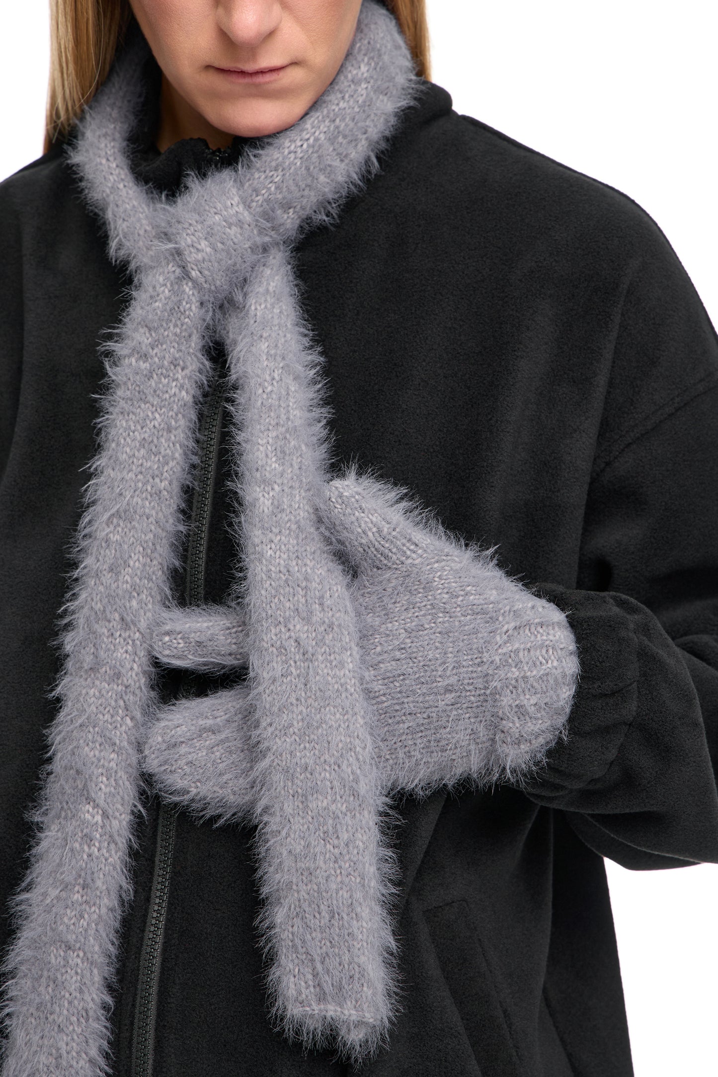 Fluffy Mittens "Krab"